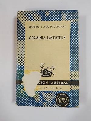 Seller image for Germinia Lacerteux. COLECCIN AUSTRAL N 916. for sale by TraperaDeKlaus