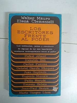 Seller image for Los escritores frente al poder for sale by Libros Ambig