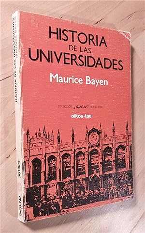 Imagen del vendedor de Historia de las universidades a la venta por Llibres Bombeta