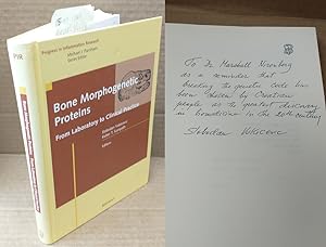 Seller image for BONE MORPHOGENETIC PROTEINS: FROM LABORATORY TO CLINICAL PRACTICE [PROGRESS IN INFLAMMATION RESEARCH] - INSCRIBED TO DR. MARSHALL NIRENBERG for sale by Second Story Books, ABAA