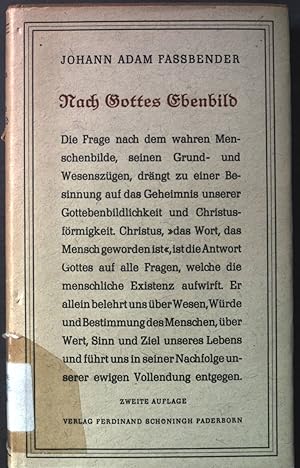 Bild des Verkufers fr Nach Gottes Ebenbild : ber die Gleichfrmigkeit mit Christus. zum Verkauf von books4less (Versandantiquariat Petra Gros GmbH & Co. KG)