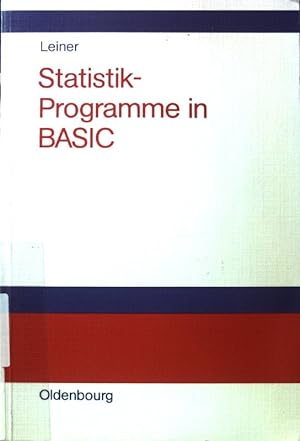 Bild des Verkufers fr Statistik-Programme in BASIC. zum Verkauf von books4less (Versandantiquariat Petra Gros GmbH & Co. KG)