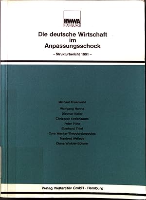 Bild des Verkufers fr Die deutsche Wirtschaft im Anpassungsschock : Analyse der strukturellen Entwicklung der deutschen Wirtschaft ; Strukturbericht 1991 ; Forschungsauftrag des Bundesministers fr fr Wirtschaft. Verffentlichungen des HWWA-Instituts fr Wirtschaftsforschung Hamburg zum Verkauf von books4less (Versandantiquariat Petra Gros GmbH & Co. KG)