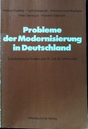 Imagen del vendedor de Probleme der Modernisierung in Deutschland : sozialhistorische Studien zum 19. und 20. Jahrhundert. Schriften des Zentralinstituts fr Sozialwissenschaftliche Forschung der Freien Universitt Berlin ; Bd. 27 a la venta por books4less (Versandantiquariat Petra Gros GmbH & Co. KG)