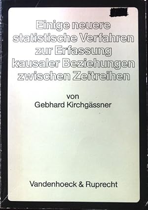 Bild des Verkufers fr Einige neuere statistische Verfahren zur Erfassung kausaler Beziehungen zwischen Zeitreihen : Darstellung und Kritik. Angewandte Statistik und konometrie ; H. 19 zum Verkauf von books4less (Versandantiquariat Petra Gros GmbH & Co. KG)