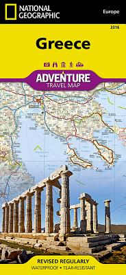 Bild des Verkufers fr Greece Adventure Travel Map (Sheet Map, Folded) zum Verkauf von BargainBookStores