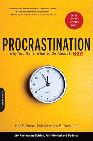 Imagen del vendedor de Procrastination : Why You Do It, What to Do About It a la venta por GreatBookPricesUK