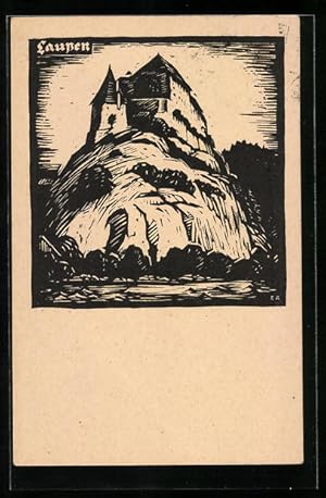 Seller image for Knstler-Ansichtskarte Laupen, Fahnenweihe und 25 jhriges Jubilum des Turnvereins 1921 for sale by Bartko-Reher