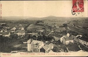 Bild des Verkufers fr Ansichtskarte / Postkarte Corcieux Vosges, Rue Henry, Le Chenel et Haut de Bemont, Ortsansicht zum Verkauf von akpool GmbH