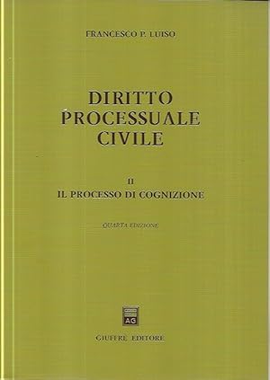 Image du vendeur pour Diritto processuale civile, 2: il processo di cognizione mis en vente par Messinissa libri