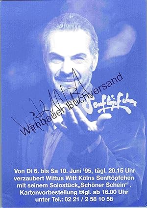 Bild des Verkufers fr Original Autogramm Wittus Witt /// Autograph signiert signed signee zum Verkauf von Antiquariat im Kaiserviertel | Wimbauer Buchversand
