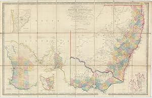 Map of South Australia, New South Wales, Van Diemen's Land, and Settled parts of Australia. Respe...