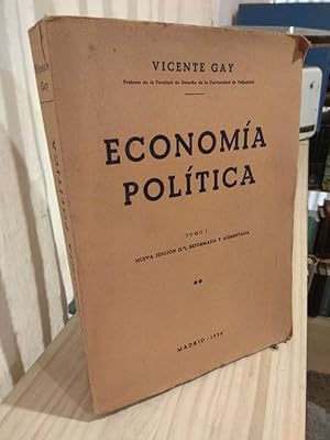 Imagen del vendedor de Economa poltica Tomo I a la venta por Libros Antuano