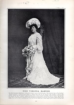 Seller image for PRINT: "Miss Virginia Harned".photo from Harper's Weekly; February 20, 1904 for sale by Dorley House Books, Inc.