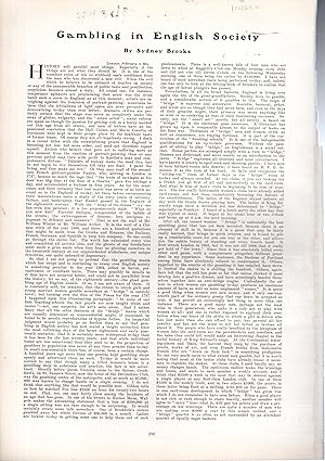 Imagen del vendedor de PRINT: "Gambling in English Society".essay from Harper's Weekly; February 20, 1904 a la venta por Dorley House Books, Inc.