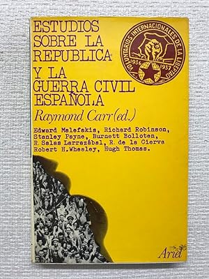 Imagen del vendedor de Estudios sobre la república y la guerra civil española a la venta por Campbell Llibres