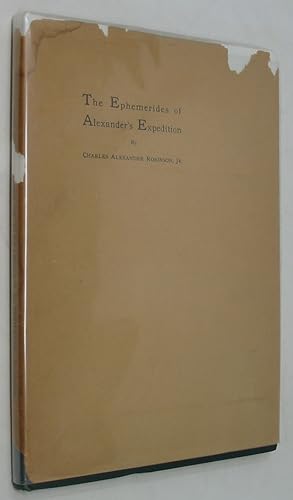 Bild des Verkufers fr The Ephemerides of Alexander's Expedition (Brown University Studies) zum Verkauf von Powell's Bookstores Chicago, ABAA