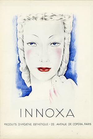 "INNOXA" Annonce originale entoilée illustrée par Mariette LYDIS (1938)