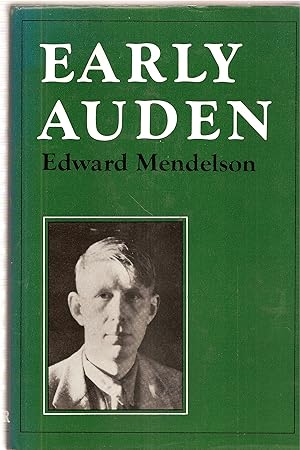 Seller image for Early Auden. for sale by judith stinton