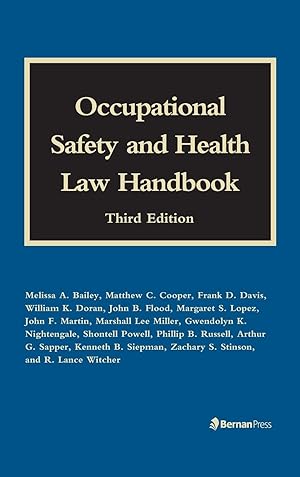 Imagen del vendedor de Occupational Safety and Health Law Handbook, Third Edition a la venta por moluna