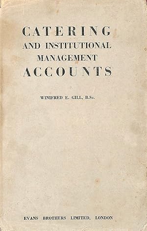 Seller image for Catering and Institutional Management Accounts for sale by M Godding Books Ltd