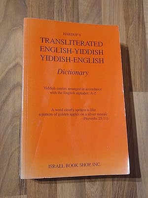 Seller image for Transliterated English-Yiddish Yiddish-English Dictionary for sale by The Petersfield Bookshop, ABA, ILAB