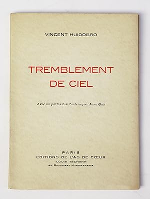 Seller image for Tremblement de ciel for sale by Librairie-Galerie Emmanuel Hutin