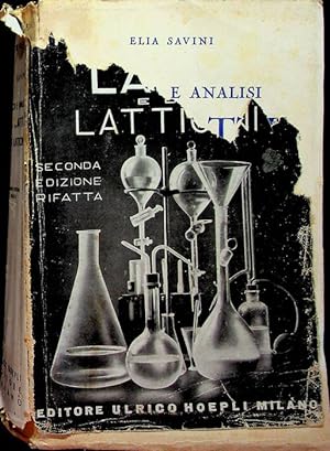 Image du vendeur pour Analisi del latte e dei latticini.: 2. ed. mis en vente par Studio Bibliografico Adige