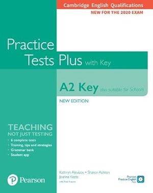 Immagine del venditore per Cambridge English Qualifications: A2 Key (Also suitable for Schools) New Edition Practice Tests Plus Student's Book with key by Alevizos, Ms Kathryn, Ashton, Sharon, Kosta, Joanna, Aravanis, Ms Rosemary [Paperback ] venduto da booksXpress