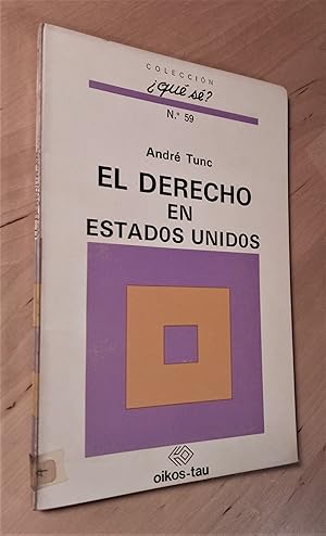 Imagen del vendedor de El derecho en Estados Unidos a la venta por Llibres Bombeta