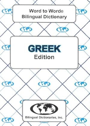 Seller image for Greek BD Word To Word Dictionary: Suitable for Exams by C. Sesma [Paperback ] for sale by booksXpress