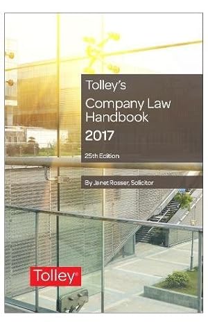 Seller image for Tolley's Company Law Handbook by Emma Szelepet (author) [Paperback ] for sale by booksXpress