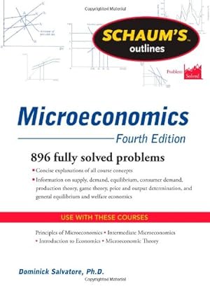Seller image for Schaum's Outline of Microeconomics, Fourth Edition (Schaum's Outlines) by Salvatore, Dominick [Paperback ] for sale by booksXpress