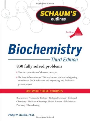 Image du vendeur pour Schaum's Outline of Biochemistry, Third Edition (Schaum's Outlines) by Kuchel, Philip W., Easterbrook-Smith, Simon, Gysbers, Vanessa, Guss, J. Mitchell, Hancock, Dale P., Johnston, Jill M., Jones, Alan, Matthews, Jacqui M. [Paperback ] mis en vente par booksXpress