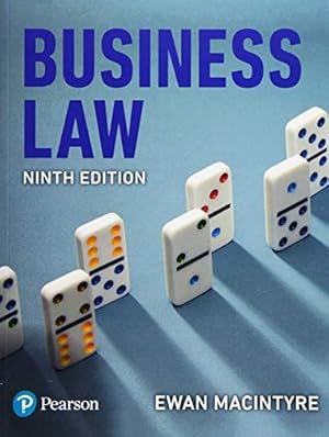 Immagine del venditore per Business Law by Ewan MacIntyre [Paperback ] venduto da booksXpress