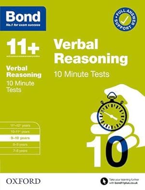 Seller image for Bond 11+: Bond 11+ 10 Minute Tests Verbal Reasoning 9-10 years [Broché ] for sale by booksXpress