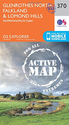 Imagen del vendedor de Glenrothes North, Falkland and Lomond Hills (OS Explorer Active Map) by Ordnance Survey [Map ] a la venta por booksXpress
