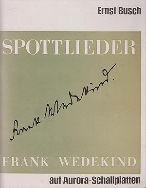 Frank Wedekind Doppel-LP Spottlieder