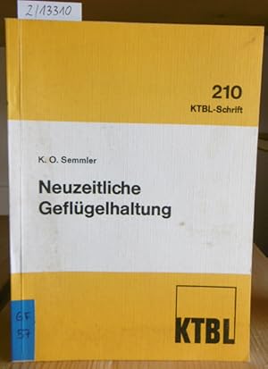 Imagen del vendedor de Probleme der neuzeitlichen Geflgelhaltung. Bericht ber ein KTBL-Gesprch am 1. Dezember 1975 in Bad Godesberg. a la venta por Versandantiquariat Trffelschwein