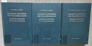 Imagen del vendedor de Modern Methods of Plant Analysis / Moderne Methoden der Pflanzenanalyse. Bnde 5-7/Vols. V-VII). a la venta por Versandantiquariat Trffelschwein