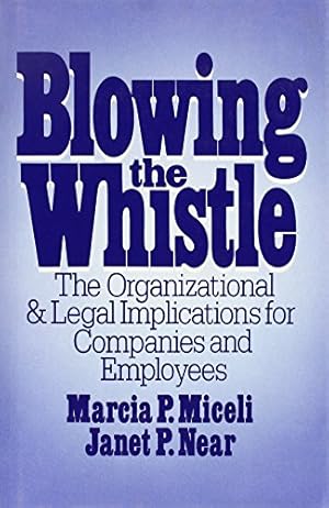 Immagine del venditore per Blowing the Whistle by Marcia P. Miceli, Janet P. Near [Hardcover ] venduto da booksXpress