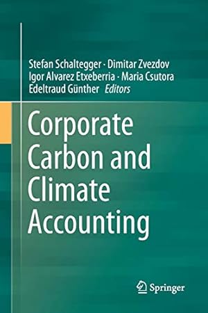 Image du vendeur pour Corporate Carbon and Climate Accounting [Paperback ] mis en vente par booksXpress