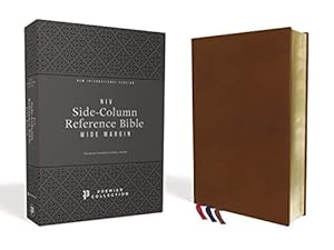 Seller image for NIV, Side-Column Reference Bible, Wide Margin, Premium Goatskin Leather, Brown, Premier Collection, Comfort Print by Zondervan [Leather Bound ] for sale by booksXpress