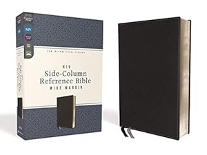 Seller image for NIV, Side-Column Reference Bible, Wide Margin, Leathersoft, Black, Comfort Print by Zondervan [Imitation Leather ] for sale by booksXpress