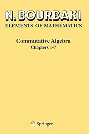 Seller image for Commutative Algebra: Chapters 1-7 [Soft Cover ] for sale by booksXpress