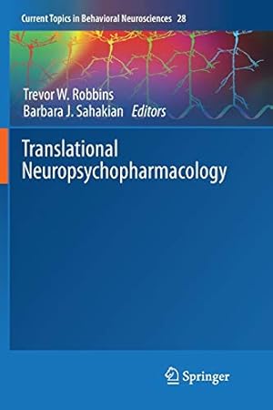 Bild des Verkufers fr Translational Neuropsychopharmacology (Current Topics in Behavioral Neurosciences) [Paperback ] zum Verkauf von booksXpress