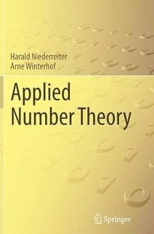 Imagen del vendedor de Applied Number Theory by Niederreiter, Harald [Paperback ] a la venta por booksXpress