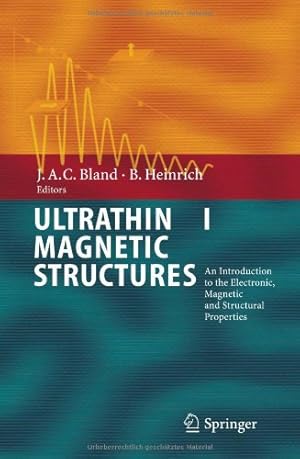 Imagen del vendedor de Ultrathin Magnetic Structures I: An Introduction to the Electronic, Magnetic and Structural Properties (Pt. 1) [Hardcover ] a la venta por booksXpress