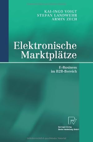 Imagen del vendedor de Elektronische Marktpl¤tze (German Edition) by Landwehr, Stefan [Paperback ] a la venta por booksXpress