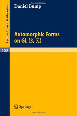 Seller image for Automorphic Forms on GL (3, TR) (Lecture Notes in Mathematics) by Bump, Daniel [Paperback ] for sale by booksXpress
